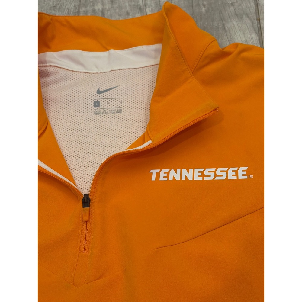 Nike Tennessee Volunteers Mens Large Orange Quarter Zip Pullover Jacket